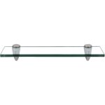 Randaco �tag�re murale verre, tablette en verre de salle de bain 40 x 10 cm 8 mm transparent
