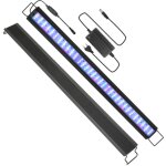 Randaco lampe aquarium led pour plante & poisson rampe d'clairage 107 - 130 cm 45w mode nuit