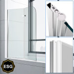 Randaco pare baignoire bath screen facile � nettoyer pivotant paroi de douche sanitaire 6mm nano repliable ...