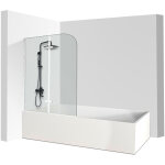 Randaco pare baignoire bath screen pivotant paroi de douche sanitaire pour paroi de baignoire 6mm nano ...