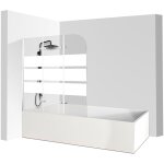 Randaco pare baignoire bath screen pivotant paroi de douche sanitaire pour paroi de baignoire 6mm nano ...