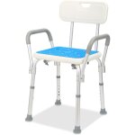 Randaco si�ge de douche avec dossier tabouret de douche chaise de douche tabouret de bain r�glable en ...