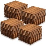 Swanew dalles terrasse caillebotis lot de 44 pcs, surface max. 4 m² - emboîtables carreaux bois d?acacia ... Swanew dalles terrasse caillebotis lot de 44 pcs, surface max. 4 m² - emboîtables carreaux bois d?acacia ...