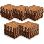 Swanew dalles terrasse caillebotis lot de 55 pcs, surface max. 5 m - embotables carreaux bois d?acacia ...