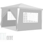 Randaco tente de r�ception 3x3 m blanc, chapiteau pour �v�nements ext�rieurs, f�tes et r�unions familiales ...