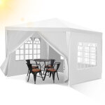 Randaco tente de r�ception 3x3 m pour jardin, chapiteau ext�rieur avec parois, id�ale f�te barbecue �v�nement ...