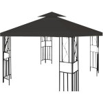Randaco toit de remplacement pavillon 3x3 m, double toit avec sortie de chemin�e, housse polyester 300d, ...