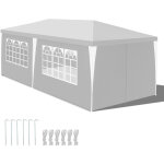 Randaco tonnelle 3x6 m avec 6 b�che lat�rales amovibles et 4 fen�tres d�coratives, gazebo de jardin rapide ...