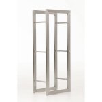 Range - bûches étagère support bois de cheminée 100x60x25 cm en acier inoxydable 100003539 Range - bûches étagère support bois de cheminée 100x60x25 cm en acier inoxydable 100003539