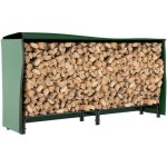 Range buches extrieur, abri buches, avec housse en pe, base surleve, pour extrieur, 200 x 36 x 99 ...