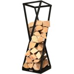 Range - b�ches le marquier sablier noir h 118 cm pour b�ches de 40 cm