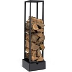 Range bches vertical acier noir h. 125 cm avec tiroir