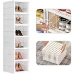 Range - chaussures pp, boîtes à chaussures, boîtes empilables plastique, organisateur de chaussures gain ... Range - chaussures pp, boîtes à chaussures, boîtes empilables plastique, organisateur de chaussures gain ...