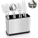 Range - couverts 4 compartiments avec �gouttoir amovible, pour ranger fourchettes, cuill�res et ustensiles ...