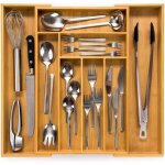 Range - couverts 43 (profondeur 43 cm) en bambou ? syst�me de rangement de tiroirs pour la cuisine ? ...