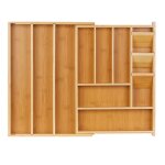 Range - couverts, boîtes à couverts extensible, 8 - 11 compartiments, 5, 5 x 32 - 54 x 42 cm, bambou ... Range - couverts, boîtes à couverts extensible, 8 - 11 compartiments, 5, 5 x 32 - 54 x 42 cm, bambou ...