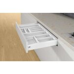 Range couverts orgatray 440 blanc - pour caisson avantech you de largeur : 550 mm - largeur maxi : 500 ...