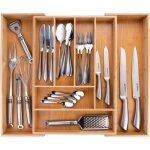 Range couverts pour tiroir - organisateur tiroir cuisine extensible 43. 5x32 - 52, rangement couvert ...