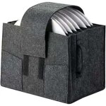 Rangement assiette camping - car - porte - assiettes feutre - 8 assiettes