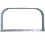 Rangement bois de chauffage support abri tagre mtallique capacit 0, 85 m acier gris 208 x 46 x 112 ...
