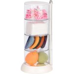 Rangement empilable � 4 couches en acrylique, plateaux modulaires pour accessoires coiffure, bijoux ou ...