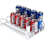 Rangement frigo organisateur frigo glissi�re ajustable 3 rang�es distributeur canette frigo automatique ...