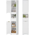 Rangement, meuble colonne salle de bain avec 2 portes et 1 tiroir