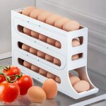 Rangement oeufs, frigo distributeur oeuf 4 niveaux distributeur d'?ufs pour r�frig�rateur distributeur ...