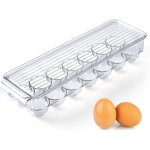 Rangement oeuf frigo, r�cipient de stockage d?ufs � 14 compartiments, distributeur d?ufs en plastique ...