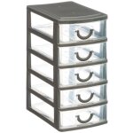 Rangement tour plastique 5 tiroirs petit modle - 5five