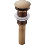 Rapanda - 1 pc bonde de lavabo escamotable vintage sans trou de trop - plein, bonde de lavabo universelle ...