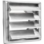 Rapanda - 150 mm - grille de ventilation avec clapet anti - retour - grille r�sistante aux intemp�ries ...