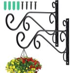 Rapanda - 2 crochets pour plantes suspendues en fer forg�, robustes et �l�gants, pour d�coration de balcon, ...