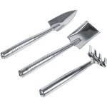 Rapanda - lot de 3 pelle pelle rteau mini jardin plantes outils jouets de jardinage pour enfants (poigne ...