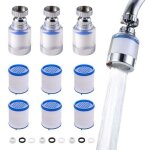 Rapanda - 3 pices filtre robinet anti calcaire rotatif  360, transparent, avec 6 lments filtrants ...