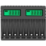 Rapanda - 8 slots chargeur piles rechargeable charge rapide pour aa aaa rechargeable avec port usb