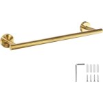 Rapanda - barre porte - serviettes murale de 40 cm avec vis, acier inoxydable sus 304, antirouille, accessoire ...