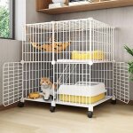 Rapanda - cage pour chat d'int�rieur grande cage pour chat cage pour chat diy parc pour petits animaux ...