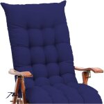 Rapanda - coussin de chaise longue de couleur unie doux et confortable avec corde � nouer pour jardin, ...
