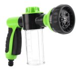Distributeur de pulv�risateur de tuyau en mousse de voiture 8 modes d'arrosage outils de nettoyage