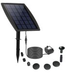 Fontaine solaire, diy 2. 5w solaire flottant ext�rieur fontaine, nouveau pompe bassin solaire avec 8 ...