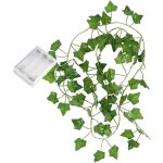 Guirlande lumineuse en forme de feuille de vigne 2m 20 led aliment�e par piles pour d�coration de mariage ...