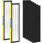 Rapanda - jaune 2 + 8 convient au filtre purificateur d'air germguardian flt4825 compatible avec l'�l�ment ...