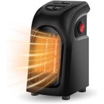 Rapanda - mini radiateur  soufflet petit thermostat en cramique combustible avec 2 vitesses de chauffage ...