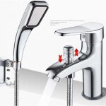 Rapanda - mitigeur de douche - robinet de douche monotrou  double usage chaud et froid - alliage - robinet ...