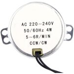Moteur � engrenages ac synchrone 4w cw / ccw 5 - 6rpm, moteur �lectrique pour le contr�le d'automatisation ...
