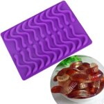 Moule en silicone en forme de ver de terre, moule en silicone en forme de ver de terre, moule à bonbons ... Moule en silicone en forme de ver de terre, moule en silicone en forme de ver de terre, moule à bonbons ...