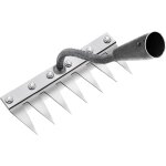 R�teau de d�sherbage multifonction en m�tal, r�teau de jardin 7 dents, r�teau de jardin portable pour ...