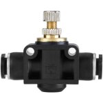 Rapanda - rgulateur de dbit d'air pour tuyau de 6 mm, raccord pneumatique en t, vanne de rgulation ...