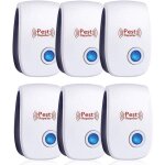 R�pulsif ultrason anti - rongeurs insectes, 6 pcs ultrason anti moustique ultrason souris et rats, int�rieur ...
